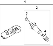 Foto de Sensor de control de presin de la llanta  Original para Mercury Ford  Lincoln Marca FORD Nmero de Parte 9L3Z1A189A