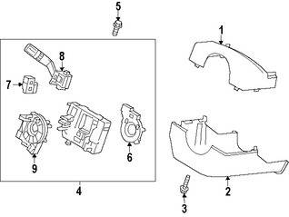 Foto de Carcasa del interruptor de la columna de direccion Original para Ford Taurus Ford Police Interceptor S   Lincoln MKS Marca FORD Nmero de Parte EG1Z3F791FA