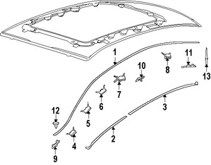 Foto de Enganche del protector de Guardafangos  Original para Ford  Lincoln Mercury Marca FORD Nmero de Parte W706092S300