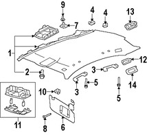 Foto de Luz de mapa Original para Lincoln MKS Marca FORD Nmero de Parte 8A5Z13A701A