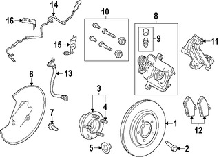 Foto de Tuerca de Eje Original para Lincoln MKS Marca FORD N�mero de Parte W712435S441