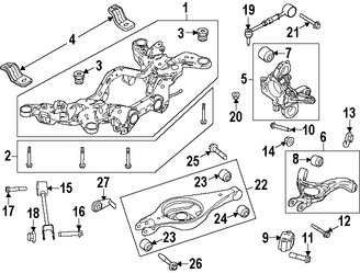 Foto de Brazo de Control de suspensi�n Original para Ford  Lincoln Marca FORD N�mero de Parte 8A8Z5A649C