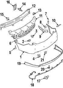 Foto de Barra de impacto de parachoque Original para Lincoln MKS Ford Taurus Ford Police Interceptor S Ford Special Service Poli Marca FORD N�mero de Parte BG1Z17906A