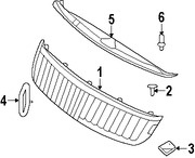 Foto de Tuerca de rejilla Original para Lincoln Zephyr Lincoln MKZ Marca FORD Nmero de Parte N802539S100