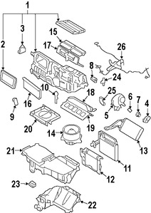 Foto de Nucleo del evaporador del aire acondicionado Original para Lincoln Zephyr 2006 Lincoln MKZ 2007 2008 2009 Marca FORD Nmero de Parte 6H6Z19860BA