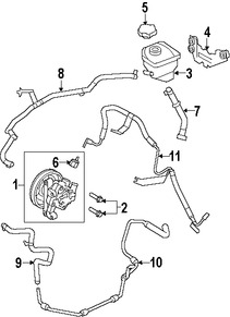 Foto de Manguera de Presin Direccin hidrulica Original para Lincoln MKZ Ford Fusion Marca FORD Nmero de Parte AH6Z3A719C