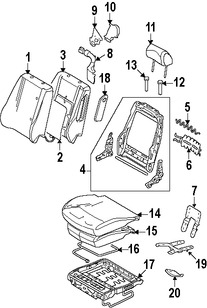 Foto de Almohadilla Calentadora de Asiento Original para Lincoln Zephyr 2006 Lincoln MKZ 2007 2008 Marca FORD Nmero de Parte 6H6Z14D696BA