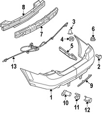 Foto de Tuerca de cubierta de parachoques Original para Lincoln Mercury Ford Marca FORD Nmero de Parte W708319S300