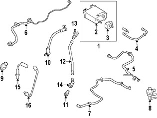 Foto de Manguera V�lvula PCV Original para Ford Lincoln Marca FORD N�mero de Parte AT4Z6A664B