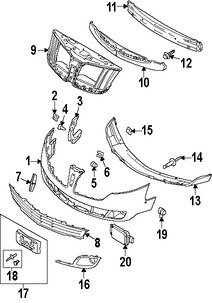 Foto de Sensor de ayuda para Estacionar Original para Lincoln  Ford Mercury Marca FORD Nmero de Parte AA5Z15K859AA