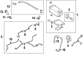 Foto de Manguera V�lvula PCV Original para Lincoln Punto Lincoln MKS Ford Taurus X Ford  Ford Taurus Marca FORD N�mero de Parte 7T4Z6758AA
