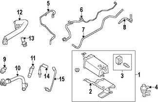 Foto de Manguera Vlvula PCV Original para Ford Lincoln Marca FORD Nmero de Parte BB5Z6758A