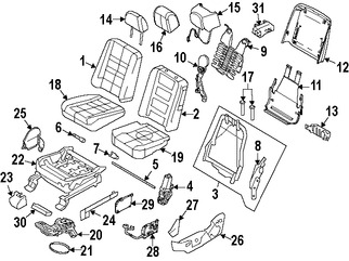 Foto de Motor de Asiento Original para Ford  Lincoln Marca FORD Nmero de Parte 8A5Z14547A