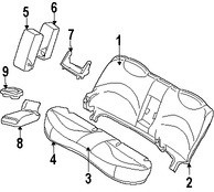 Foto de Apoyabrazos del Asiento Original para Ford Crown Victoria Mercury Grand Marquis Mercury Marauder Marca FORD Nmero de Parte F8AZ5467273AAA