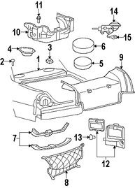 Foto de Bombilla de luz de cortesa Original para Ford Mustang Ford Thunderbird Lincoln LS Mercury Grand Marquis Mercury Marauder Marca FORD Nmero de Parte D4MY13466A