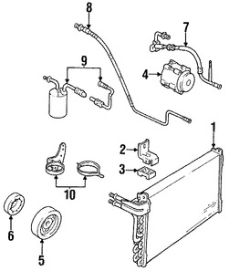 Foto de Acumulador de Aire Acondicionado Original para Ford Thunderbird Mercury Cougar Marca FORD Nmero de Parte FOSZ19C836BA