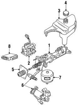 Foto de Modulador de frenos ABS Original para Mercury Cougar Ford Thunderbird Marca FORD Remanufacturado Nmero de Parte E9SZ2C266A