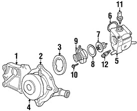 Foto de Emisor / Sensor de Temperatura de Refrigerante del Motor Original para Ford Escort Mercury Cougar Marca FORD Nmero de Parte F7CZ10884BA