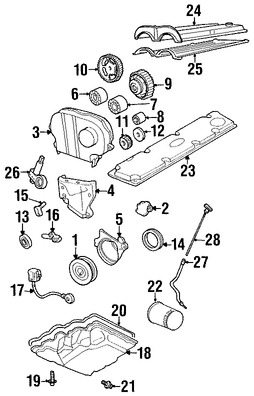 Foto de Solenoide de Tiempo Variable Original para Mercury Cougar Ford Escort Marca FORD Nmero de Parte F8CZ6L713AA