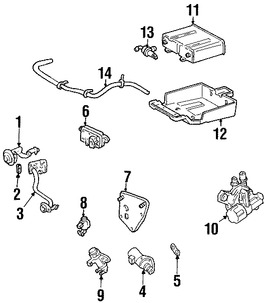 Foto de Solenoide de Purga del Canister Original para Mercury Cougar 1999 2000 Ford Focus 2000 2001 2002 2003 Marca FORD N�mero de Parte F75Z9F945CA