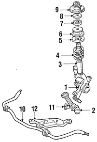 Foto de Brazo de Control de suspensin Original para Ford Escort Ford EXP Ford Tempo Mercury Lynx Mercury Topaz Marca FORD Nmero de Parte F23Z3078B