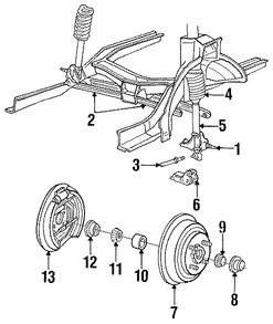 Foto de Brazo de Control de suspensin Original para Mercury Topaz 1992 1993 1994 Ford Tempo 1992 1993 1994 Marca FORD Nmero de Parte F23Z5500B