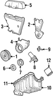 Foto de Polea del cigue�al Original para Ford Contour Ford Focus Ford Escort Ford Escape Mercury Mystique Mercury Cougar Marca FORD N�mero de Parte F5RZ6312A