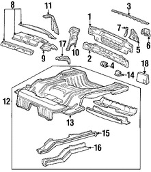 Foto de Panel posterior Original para Ford Contour Mercury Mystique Marca FORD Nmero de Parte F5RZ5440320A