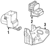 Foto de M�dulo de control de ABS Original para Mercury Sable Ford Taurus Marca FORD Remanufacturado N�mero de Parte YF1Z2C219AA