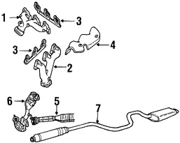 Foto de Mltiple de Escape Original para Ford Taurus Mercury Sable Marca FORD Nmero de Parte YF1Z9430ED