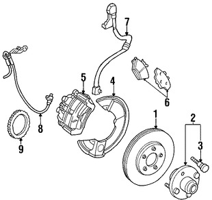 Foto de Manguera de freno hidrulico Original para Ford Taurus Mercury Sable Marca FORD Nmero de Parte 5F1Z2078B