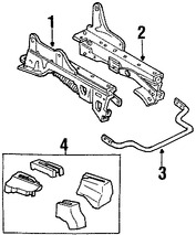 Foto de Cubierta de Riel de Asiento Original para Ford Taurus Mercury Sable Marca FORD Nmero de Parte YF1Z5461749BAB