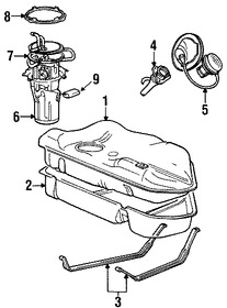 Foto de Tanque de Combustible Original para Mercury Sable Ford Taurus Marca FORD Nmero de Parte 1F1Z9002AA