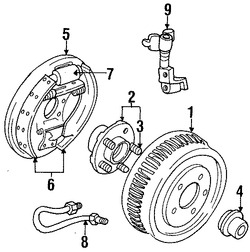 Foto de Cilindro de Tambor de Freno Original para Ford Taurus Ford Windstar Mercury Sable Marca FORD Nmero de Parte 1F1Z2261CA