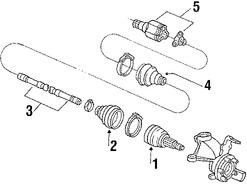 Foto de Eje de Homocintica Original para Mercury Sable Ford Taurus Marca FORD Nmero de Parte 3F1Z3B436CA