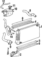 Foto de Manguera de Rebose Refrigerante de Motor Original para Ford Taurus Mercury Sable Marca FORD Nmero de Parte YF1Z8075AA