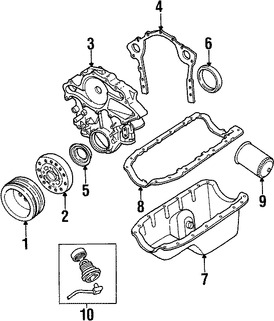 Foto de Bomba de Aceite Original para Mercury Sable Mercury Topaz Ford Taurus Ford Tempo Ford Windstar Marca FORD Nmero de Parte 5F1Z6600AA