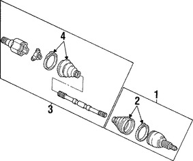 Foto de Eje de Homocintica Original para Ford Taurus Mercury Sable Marca FORD Nmero de Parte 4F1Z3B437AA