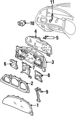 Foto de Interruptor Liberador de Bal Original para Ford Taurus Mercury Sable Marca FORD Nmero de Parte F6DZ54432A38BB