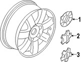 Foto de Tapon / Tapacubo / Taza de la Rueda Original para Mercury Montego Ford Five Hundred Ford Taurus X Ford Taurus Marca FORD Nmero de Parte 5G1Z1130BA