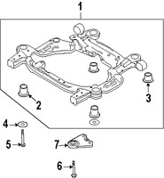Foto de Soporte / Compacto del motor Original para Ford Five Hundred 2005 2006 2007 Mercury Montego 2005 2006 2007 Marca FORD N�mero de Parte 7G1Z5C145AA