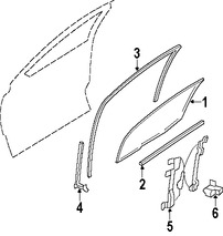 Foto de Canal de Crista Original para Mercury Montego Mercury Sable Ford Five Hundred Ford Taurus Marca FORD Nmero de Parte 8G1Z5421596A