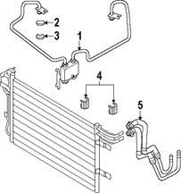 Foto de Manguera de Enfriado de Aceite Transmisin Automtica Original para Mercury Sable Ford Taurus Ford Taurus X Marca FORD Nmero de Parte AG1Z7R081D