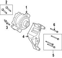 Foto de Tornillo del Alternador Original para Ford F-150 2005 2006 2007 2008 Marca FORD Nmero de Parte N808111S437