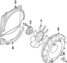 Foto de Cubierta de ventilador de enfriamiento del motor Original para Ford E-350 Super Duty 2008 2009 2010 Marca FORD Nmero de Parte 6C2Z8146AA