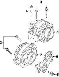 Foto de Tornillo del Alternador Original para Ford Mustang Ford E-350 Super Duty Marca FORD Nmero de Parte W704893S437