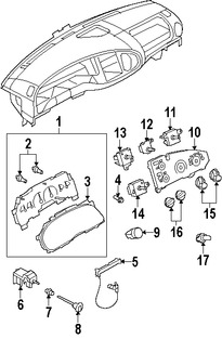 Foto de Panel de Control de Termperatura Climatizacin Original para Ford E-150 Ford E-250 Ford E-350 Super Duty Marca FORD Remanufacturado Nmero de Parte 5C2Z19980BA