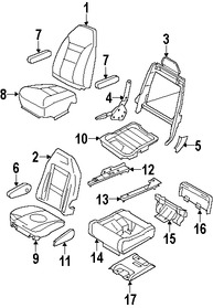 Foto de Apoyabrazos del Asiento Original para Ford E-150 Ford E-250 Ford E-350 Super Duty Marca FORD Nmero de Parte 2C2Z1565479AA