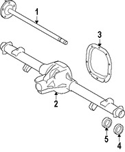 Foto de Eje Propulsor Original para Ford E-350 Super Duty Ford E-150 Marca FORD N�mero de Parte F8UZ4234AB