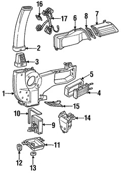 Foto de Nucleo del evaporador del aire acondicionado Original para Ford Marca FORD Nmero de Parte 6C2Z19860B